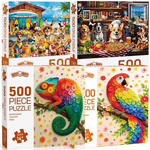 Pack 500 pieces jigsaw - 4,