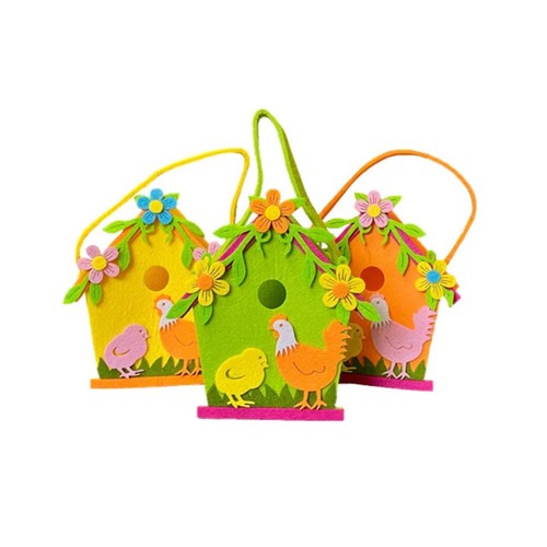 Small felt gift bag - felt, easter