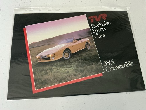 Tvr 350i sales brochure - tvr,