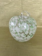 Vintage Hand Blown Glass Apple