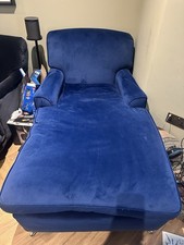 Dark blue Habitat Chaise
