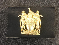 Original Rhodesia Army WO1  badge on leather Warrant Officer 1 Rhodesian