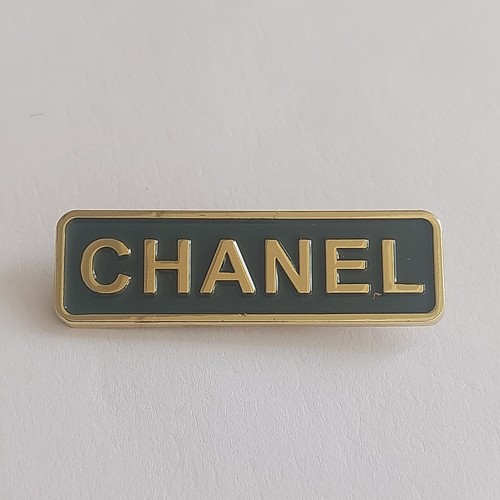 Chanel employee name brooch - name,