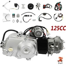 125CC Semi Auto Engine Motor Kit 4-Speeds with Reverse For ATV Go Kart Quad Bike