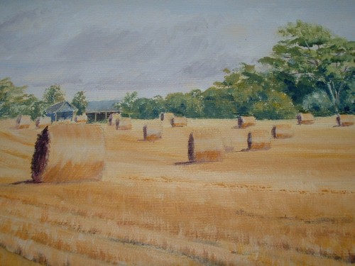 Original hay bales - bales, a