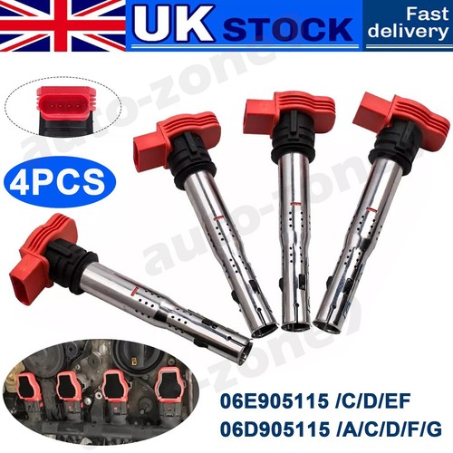 Red coil packs - 4x, set
