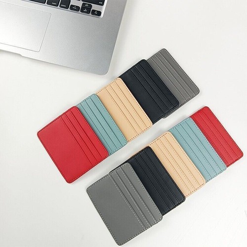 Leather slim thin credit - pu,