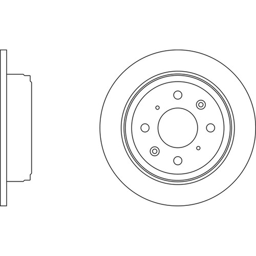 Brake discs solid - 2x,