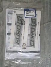 Genuine VOLVO Truck EURO6 Badge, 21642447 Euro6 Emblem Bright Chrome 1KIT FH FL