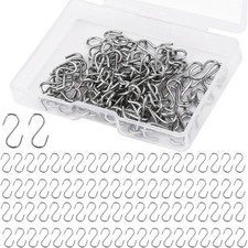 100Pcs Small S Hooks for