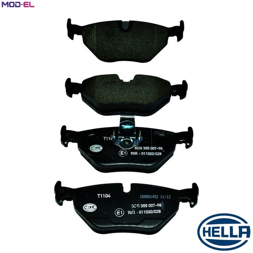 Brake pad set disc - brake, 8db