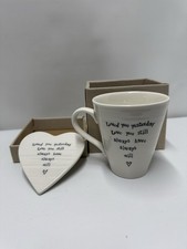 East Of India Loved You Yesterday Porcelain Mug