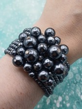Chunky Silver Imitation Pearl