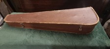 Vintage Violin Case 4/4 Size 1920s Brown with Metal Fastenings