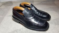 Victor Victoria Leather Loafers Size 7 Black Mens Shoes Made In Italy 