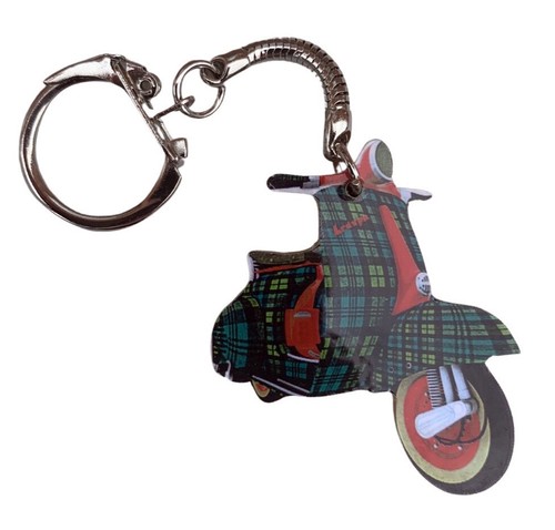 Scottish scooter keyring - scottish,