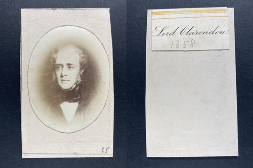 Lord clarendon vintage cdv - lord,