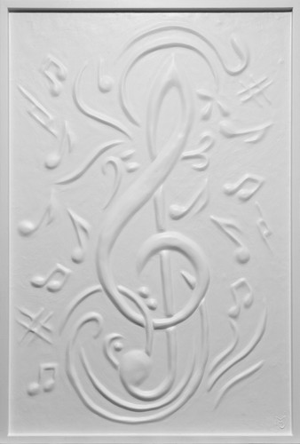 Hand made plaster wall art