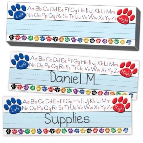 Paw prints left right alphabet - prints, left/right