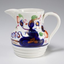 Gaudy Welsh Pottery Milk Jug