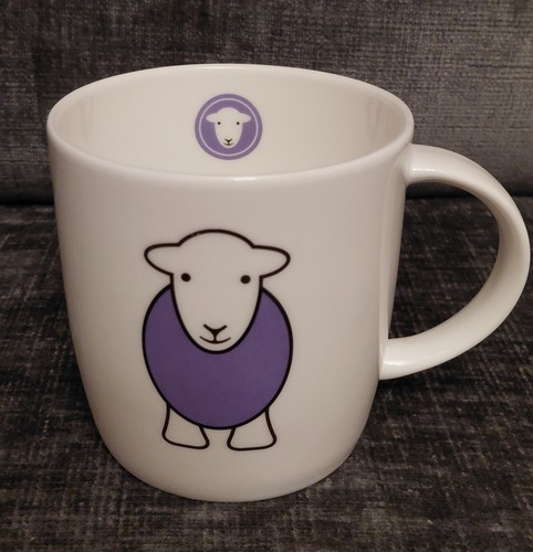 Herdy mug purple front - front, and