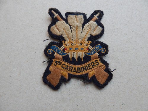 3rd carabiniers blazer badge - carabiniers,