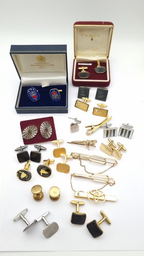 Vintage cufflinks tie pins - vintage,