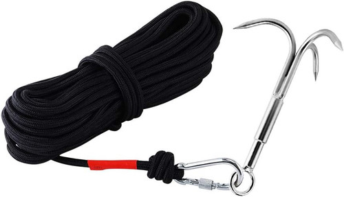 Grappling hook with claw - hook, 3-claw