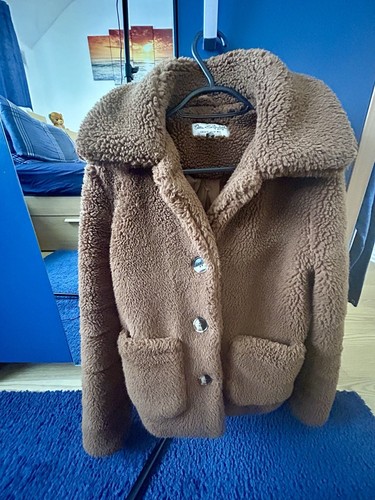 Ladies brown teddy coat size - coat, 6