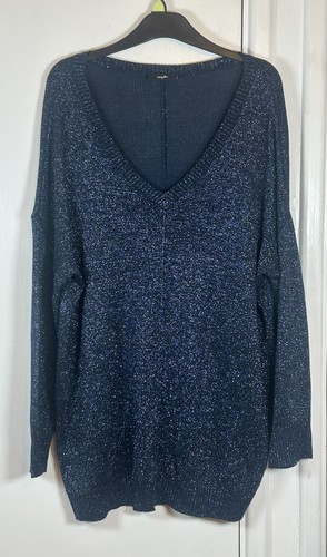 Wallis blue neck sparkly - wallis, v-neck