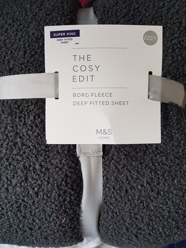 Borg fleece super king - m&s,