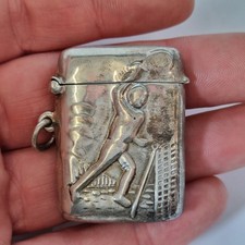 Vintage Silver Vesta Case