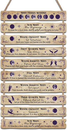 Moon phase plaque wall - phase,