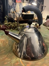 Alessi 9093 1.7L Bird Whistling Kettle Used Condition Retro Vibes And Style
