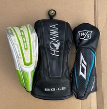 Job Lot 3x Golf Headcovers Cobra Honma Wilson Staff