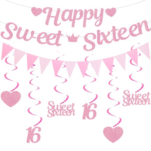 16th birthday banner - birthday,