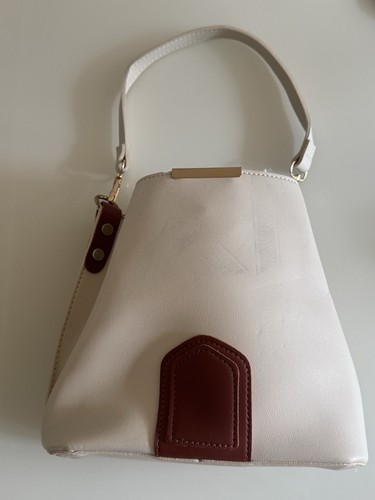 Cream brown small bucket - cream,