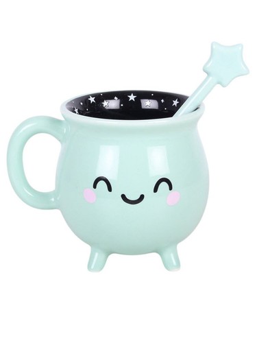 Mint green cauldron mug with - mug,
