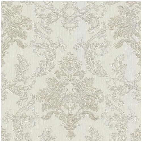 Glitter damask wallpaper cream - wallpaper,