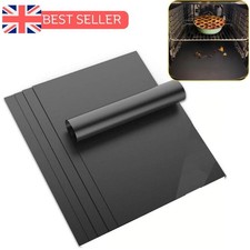 5X Heavy Duty OVEN LINER Bottom Teflon Sheet Mat Non Stick BBQ Grill Mat Cooker