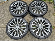 4x Hawke Range Rover 22" Alloy Wheels + Tyres Vogue Sport Discovery L320 L322 D4