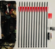 SET: 12 carbon bolts 15.5"