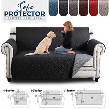 Waterproof Sofa Slip Covers Reversible Quilted Throw Pet Protector Couch Cover