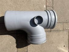 6 Inch Soil Pipe 160mm 92.5 Degree Branch Grey Soil