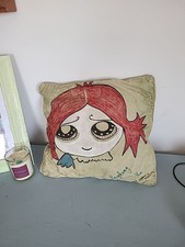 Double Sided Cushion Emily Strange And Ruby Gloom Hand Painted