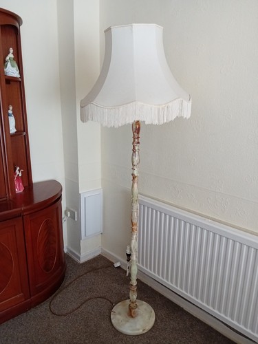 Onyx marble vintage floor - vintage, lamp