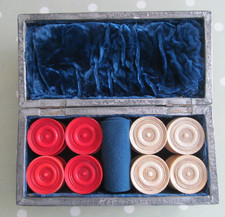 SET OF ANTIQUE TURNED BONE