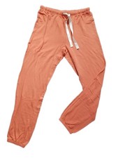 New Women's high joggers size small peach pink stretchy gym lounge wear -C30