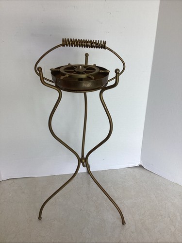 Antique brass standing ash - standing,