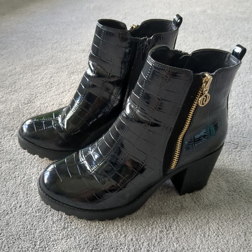 River island black patent - island,